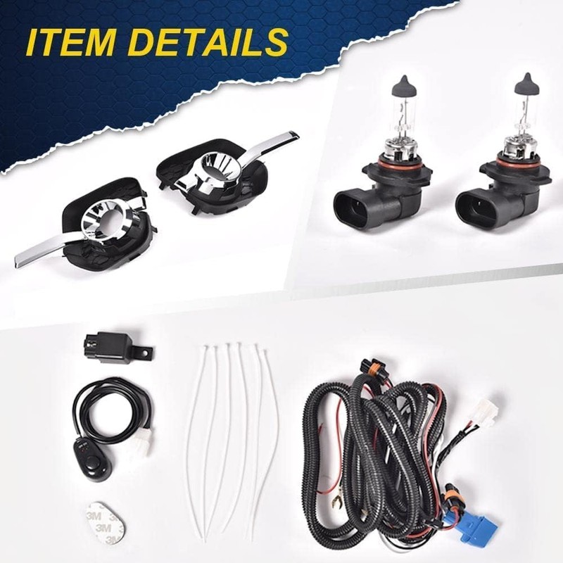 DOTCOM Fog Lights Fit Chevy Equinox L/LT/LTZ/LS 2.4L/3.6L 2010-2016