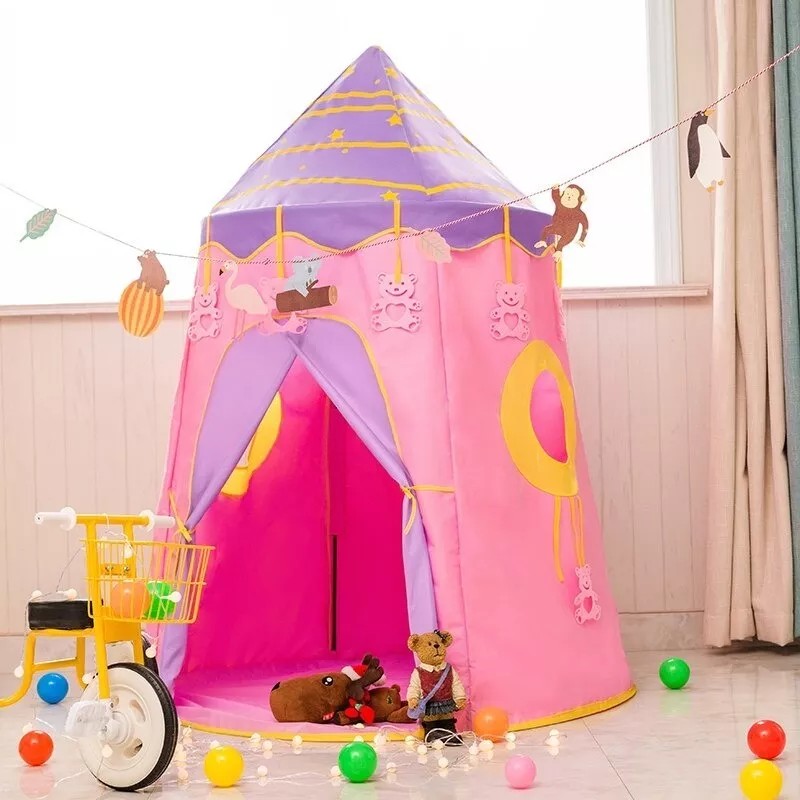 Ingenio Tienda Casita De Campaña Castillo Portatil Plegable Infantil