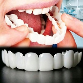 Dientes postizos - Gel - 1 unidad - Mejora la apariencia con un conjunto completo de dientes para una sonrisa más radiante