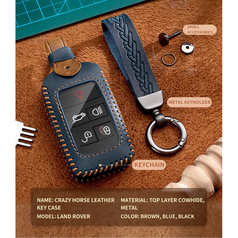 ontto Car Key Shell Case for Land Rover Range Rover