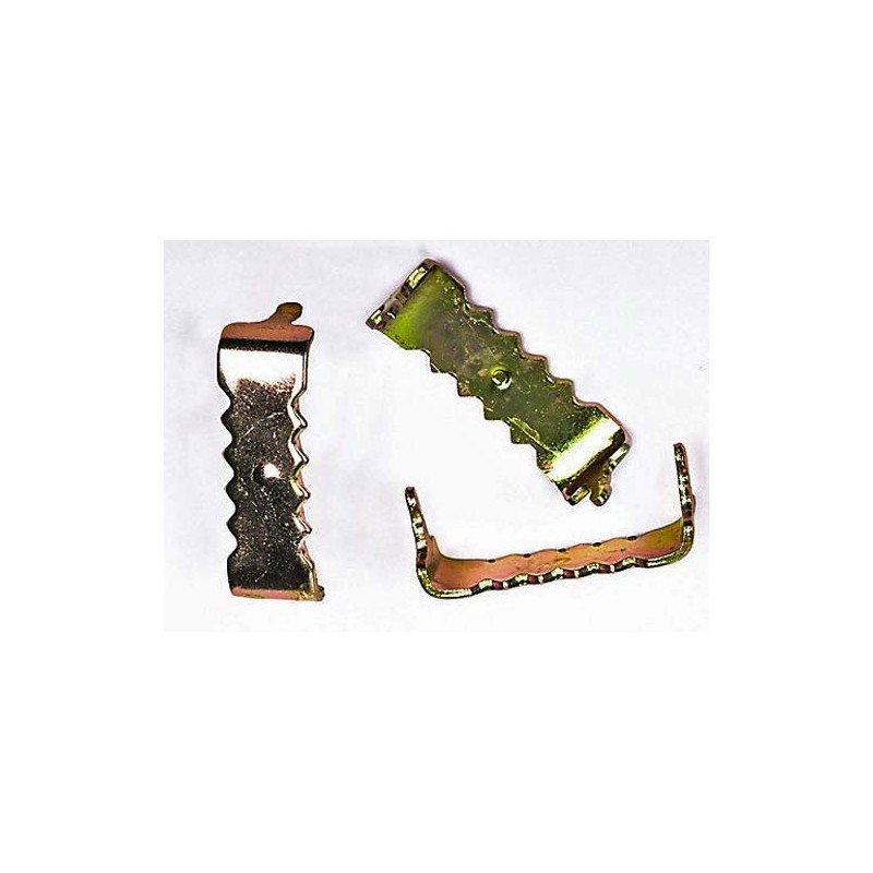 Premium Quality 1" Brass Finish Nailess Sawtooth Hanger - 10