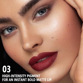 CAKAILA Red Matte Cream Lipstick,Velvet Waterproof Long Lasting Smudge Proof for Women Lip Stick,Magic Lipstick 24 Hours Original Lip Liner Makeup,labiales mate 24 horas originales,Vegan,1 Count