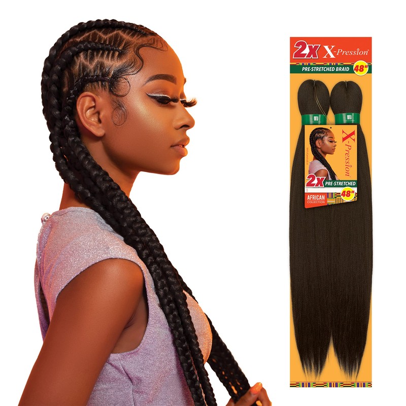 Sensationnel X-pression prestretched braiding hair - 2x braid 48 inch