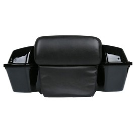 TCMT Razor Tour Pack Trunk Backrest Pad Fit For Harley Touring Road Glide Street Glide Electra Glide Road King 1997-2013(Black Latches)
