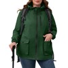 Avoogue Rain Jacket Womens Waterproof With Hood Packable Womens Trench