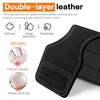 Weight Lifting Wrist Strap, Double-Layer Leather Wrist Straps for Gym