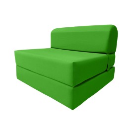 Danfuton Lime Sleeper Chair Folding Foam Beds, Sleepover Convertible Mattress 6 x 36 x 70