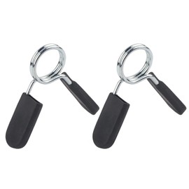 Yosoo Health Gear Spring Clip Collars, 2 Pieces 25 mm Barbell Locking Clamp Clip Clamps 1 Inch Quick Release Collar Clips for Weightlifting Collar Barbell Clamps
