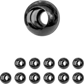 ZUOZ 12BA011 Binding Band, Plastic Loop End, Storage Band, Ball, Plastic Ball for Rubber Rope, Temporary Fixing, Camping, Tent, Pole, Fixing, Organization, Outer Diameter 0.6 inch (15 mm), Pack of 12