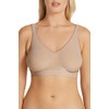 Playtex Women's Microfibre Comfort Flex Fit Wirefree Bra, Nude, Medium