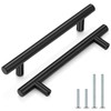 Probrico (15 Pack 5" Hole Centers Flat Black Cabinet Pulls