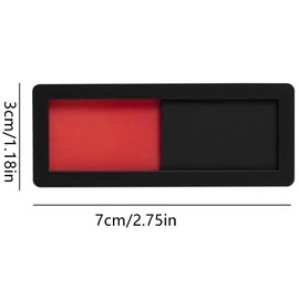2 Pcs Privacy Slide Door Sign Universal Acrylic Do Not Disturb Door Sign for Home Office, Red and Green