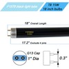 15W F15T8/BLB Black Light Bulb, 18 inch T8 Linear Fluorescent