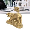 Brass Tiger Statue Ferocious Tiger Durable Brass Rustproof Durable Sturdy