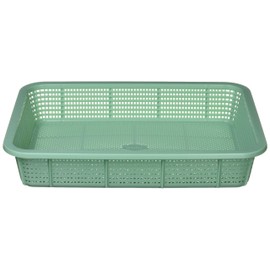 Shinseki Sweetheart PP Corner Hamper Shallow Type Small Light Green K543