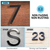 House Number Black, 20 cm House Numbers, Large, Floating House