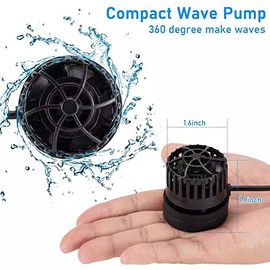 Mini bomba de acuario USB 530 GPH, 5 W, CC 5 V, negro, para tanques hasta 14 pulgadas