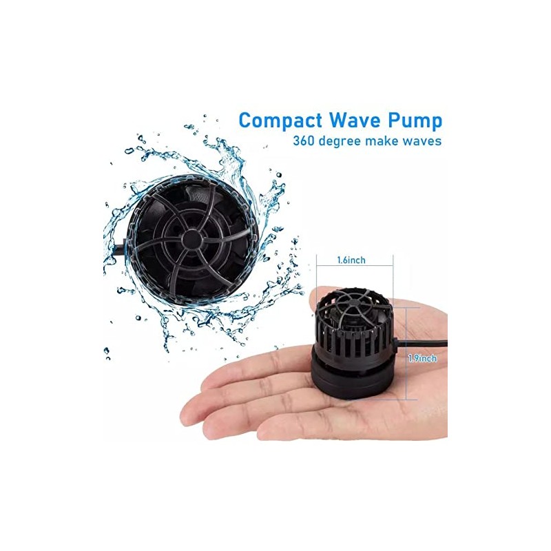 Mini bomba de acuario USB 530 GPH, 5 W, CC