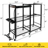 TC-HOMENY Power Tool Organizer Garage Storage with Charging Power Strip,