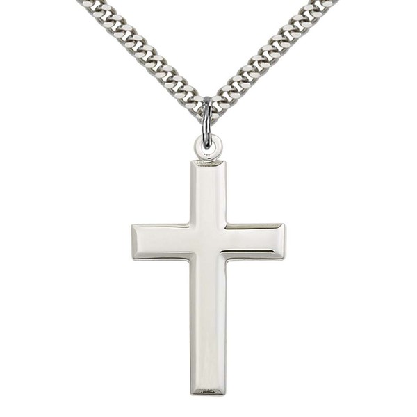 F A Dumont Church Supplies Sterling Silver Cross with 24"