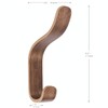 Plywood Wall Hooks Set of 4 Wood Coat Hooks Hanging