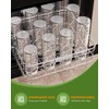 Zukro 16 oz Glass Juice Bottles with Lids- 4 Pack