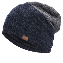 HADM Oversize XXL Men Beanie Hat for Big Heads 23.5"-25.5" Skull Cap Jesse Pinkman Hat Warm Large Knit Warm Stocking Hats