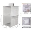 XiXiRan Hanging Wardrobe Organiser, Wardrobe Organiser, 2 Compartments, Wardrobe Organiser,