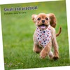 VILLFUL 3PCS Dog Bandanas Adjustable Triangle Scarf with Adorable Star