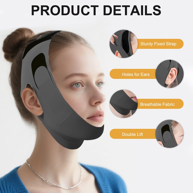 Adjustable Chin Strap for Sleeping Jawline Shaper V Line Lifting
