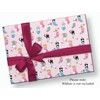 Stesha Party Pink Christmas Kitty Gift Wrapping Paper - Folded