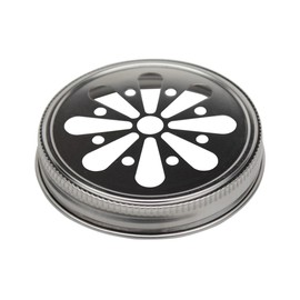 Rust Proof Daisy Cut Lids for Mason, Ball, Canning Jars (5 Pack, Wide Mouth)