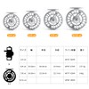 Goture Fly Reel, Large Arbor, Aluminum Alloy, Disc Drag, Left