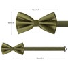 HOULIFE Men's Bow Tie Set - Adjustable Satin Polyester Bow