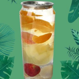 OUNONA 10PCS Plastic Coffee Bottles Disposablesome Empty Juice Bottles Pet Water Storage Container Empty Juice Pop can Containers