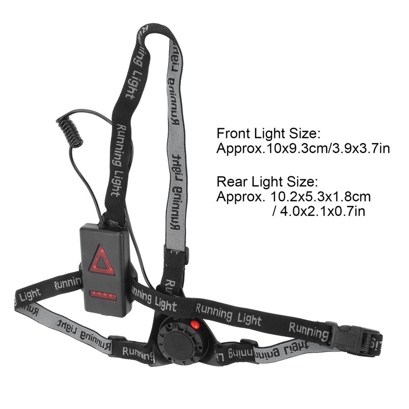 LED Night Running Light Waterproof Chest Lamp Safety Warning Light