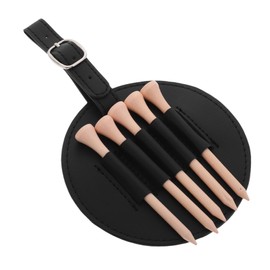 Mipcase Golf Tee Organizer Bag PU Leather Golf Tee Holder Pouch for Men Convenient Storage Easy to Carry Travel Versatile Accessory