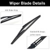 Ruolin Car Rear Windscreen Wiper, Black, Replacement Rear Wiper Arm