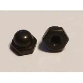 Unbranded SET OF 2 ANTIQUE BRONZE FINISH CANOPY CAP NUTS 8/32F TAP LAMP PART NEW 20709BJB