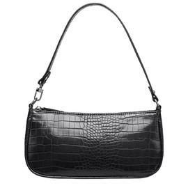 MEMOFYND 1 x women's underarm bag, small shoulder bag, waterproof shoulder bag, fashionable underarm bag, women's shoulder bag, suitable for travel and holidays, black
