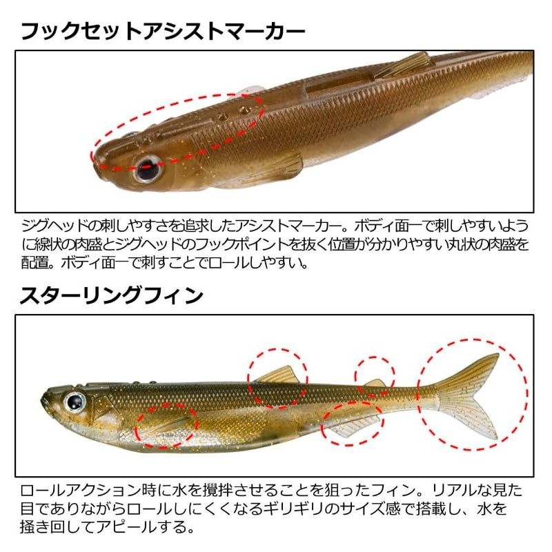 DAIWA Bath Worm STZ Sterling F3.3 Site Wakasagi