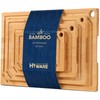 Hiware 4-Piece Extra Large Bamboo Cutting Boards Set for Kitchen,