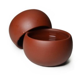 YXHUPOT Chinese Clay Tea Cup Real Red Dahongpao Zini Zisha Gongfu Tea Cups 50ml (Red)