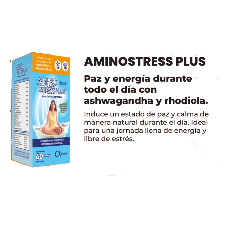 Xotla Aminostress Plus 60 Cápsulas Ashwagandha/rhodiola