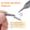 sourcing map 5pcs H0.7 Hex Screwdriver Bit 5/32" Hex Shank