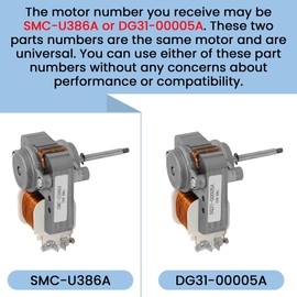 AMI PARTS DG31-00005A Motor Convection Replacement Part - Convection Fan Motor Replaces AP4338602 2087455 PS4240735 EAP4240735