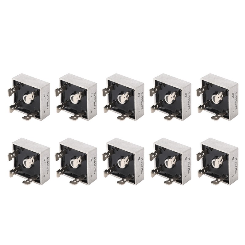 10Pcs 1000V 50A Single Phase Diode Bridge Rectifier Excellent Cooling