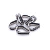 Stainless steel wire rope thimble eyelet marine grade A4 316