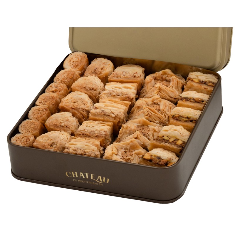 Baklava Tin Selection 500g, Approx 27 pieces of Baklawa, Gift