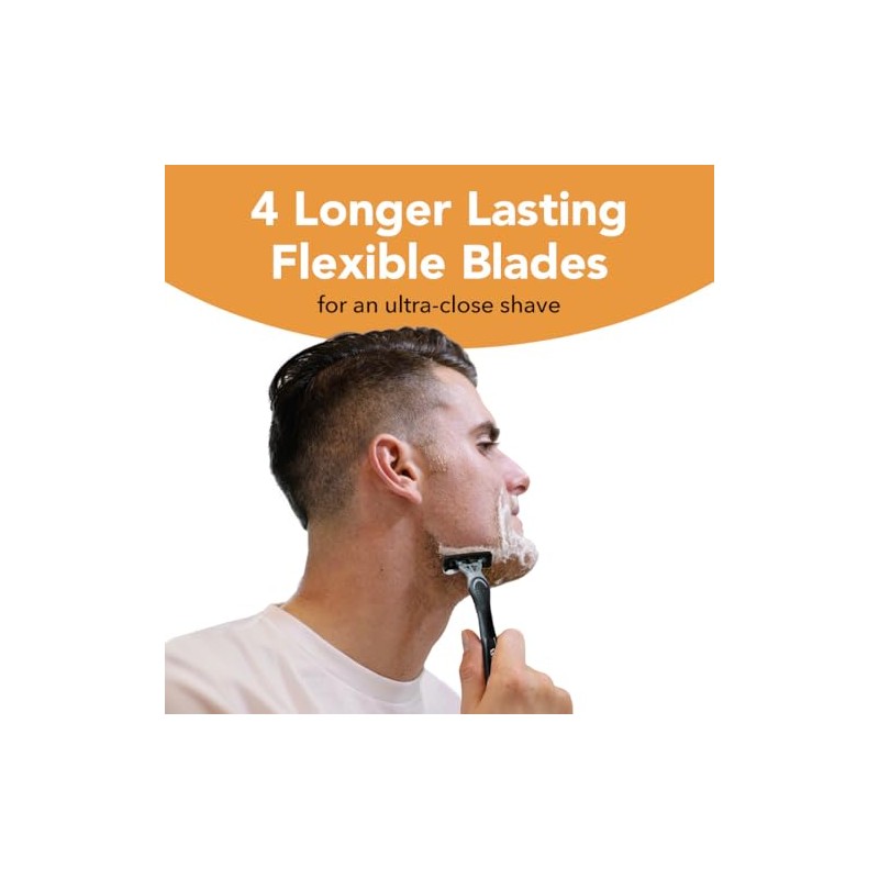 BIC Flex 4 Men's 4-Blade Disposable Razor, 10 Count